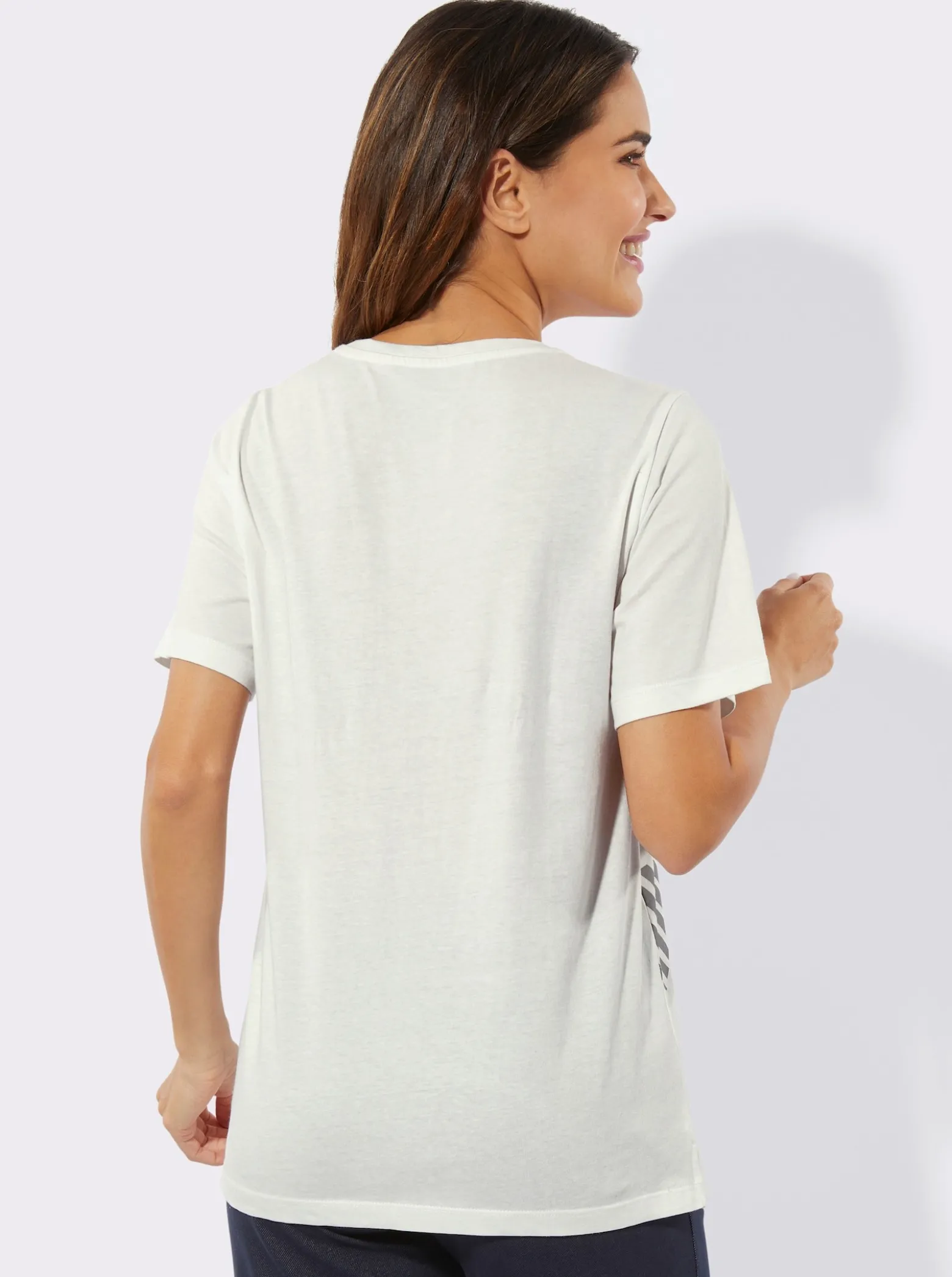 Freizeitshirt mit Seitenschlitzen
