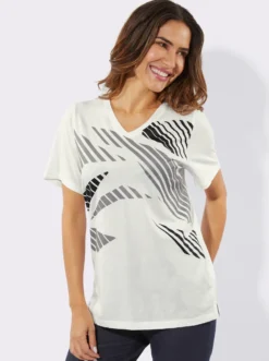 Freizeitshirt mit Seitenschlitzen