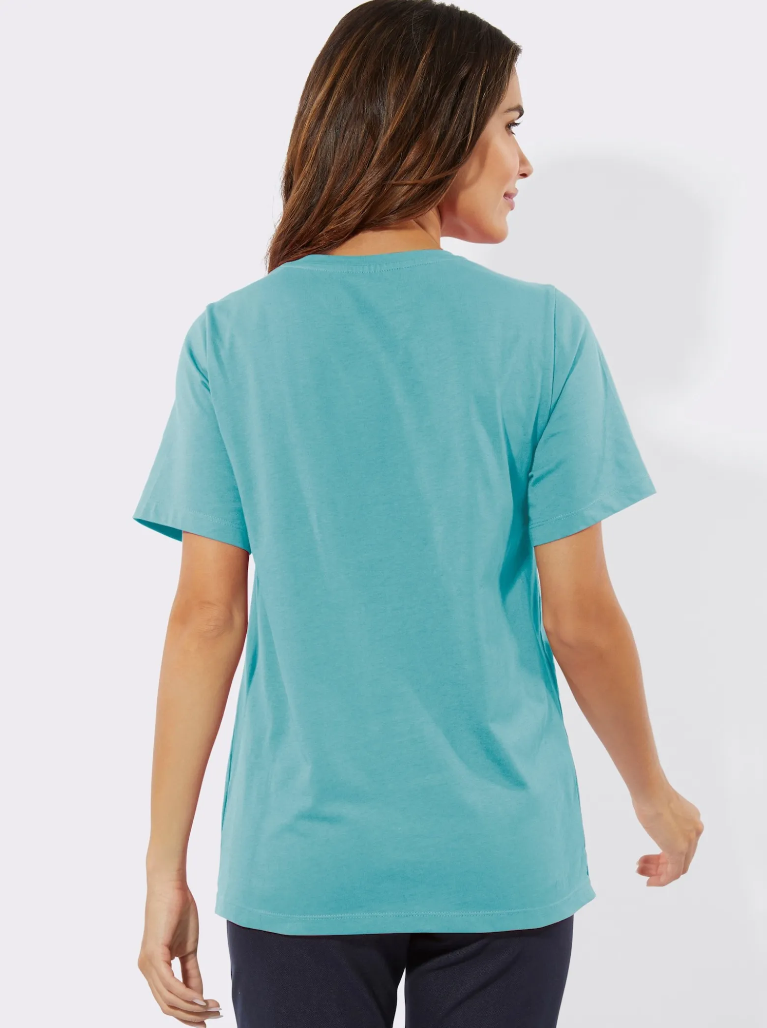 Freizeitshirt mit Seitenschlitzen