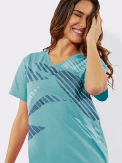 Freizeitshirt mit Seitenschlitzen