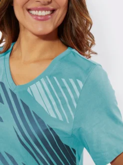 Freizeitshirt mit Seitenschlitzen