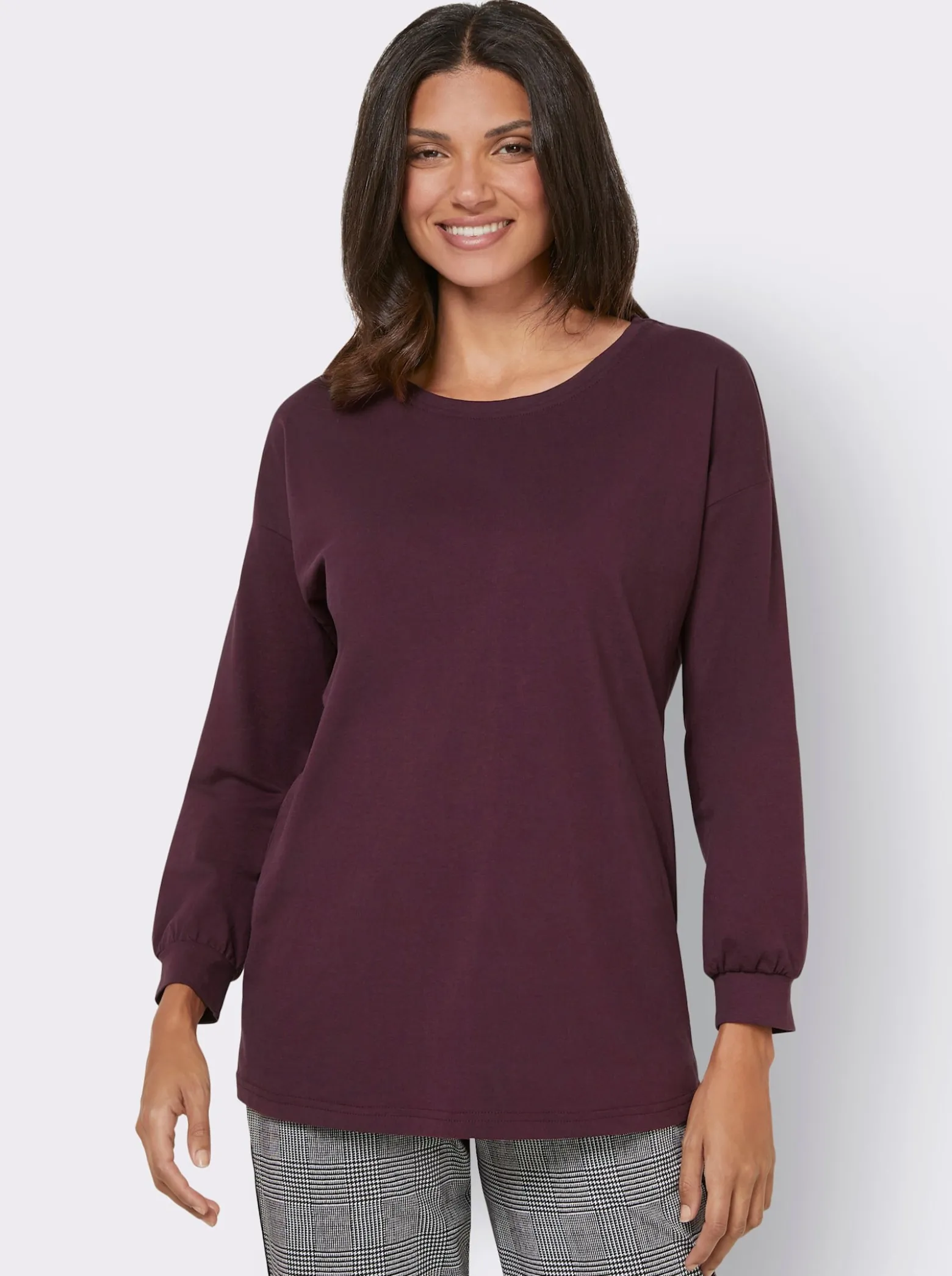 Freizeitshirt mit weiten Ärmeln