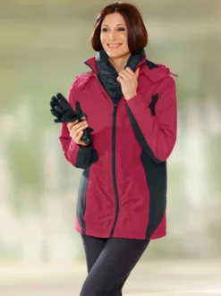 Funktionsjacke mit Fleece-Futter