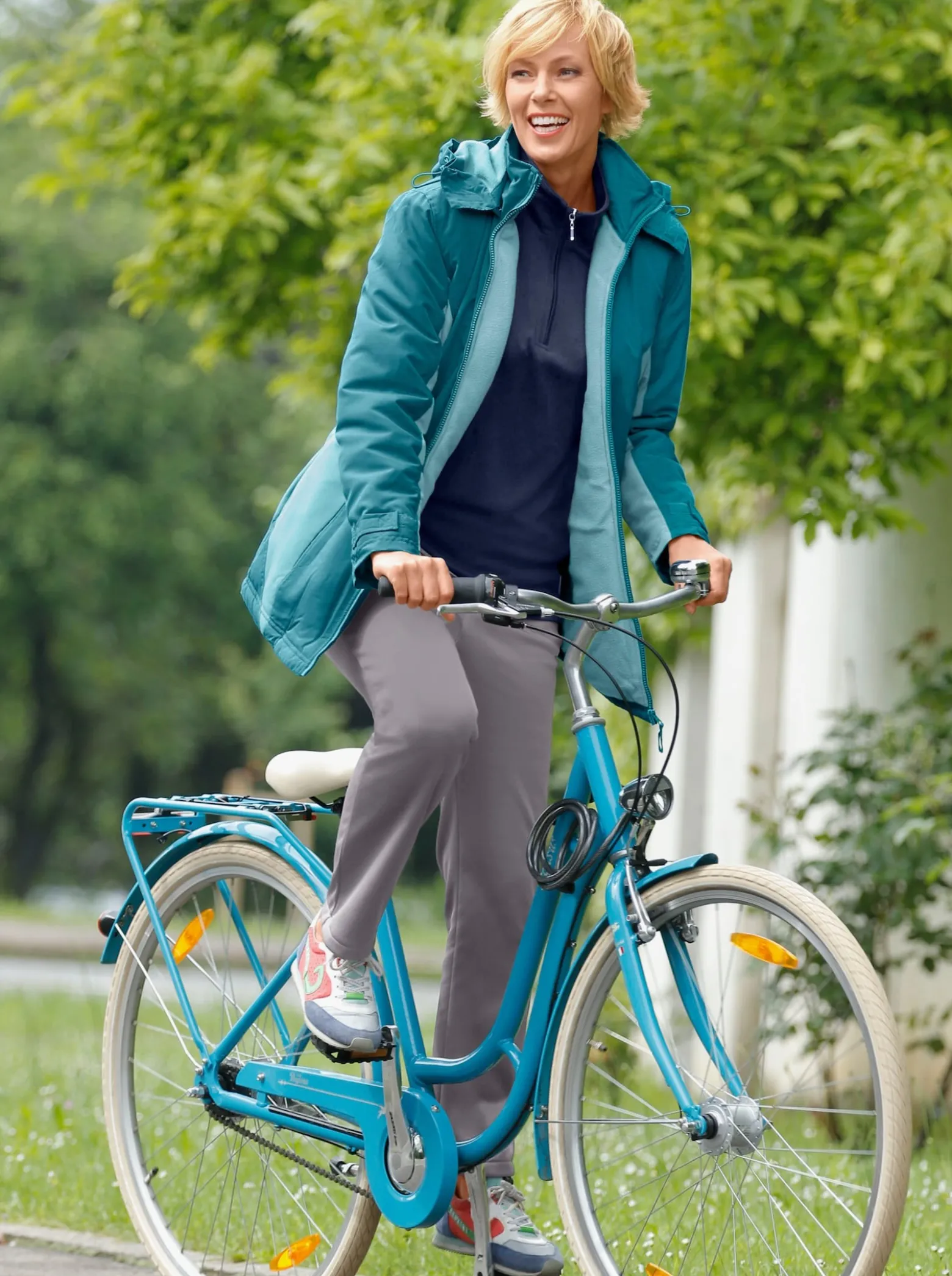 Funktionsjacke mit Fleece-Futter
