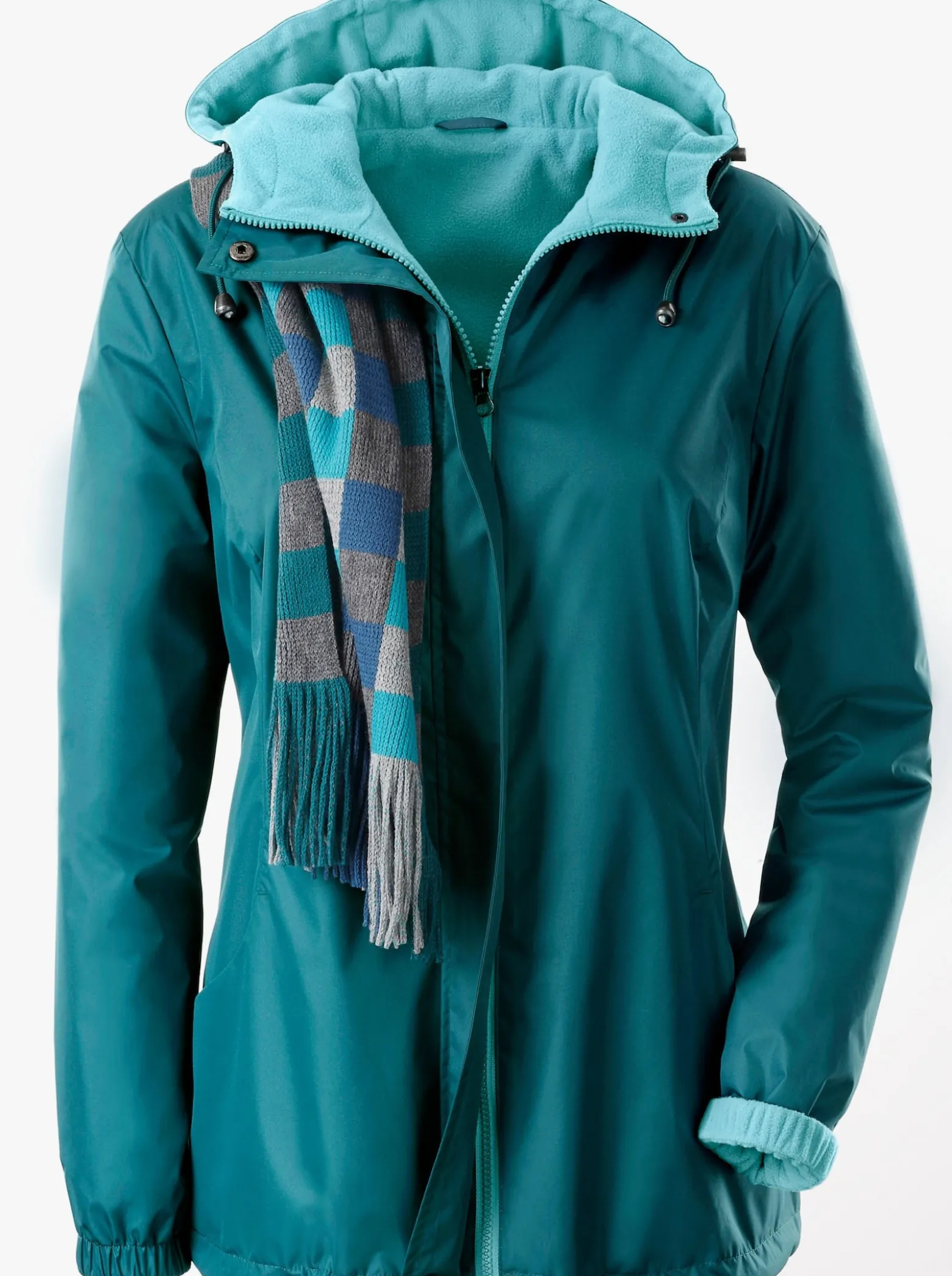 Funktionsjacke mit Innentasche, knöpfbar