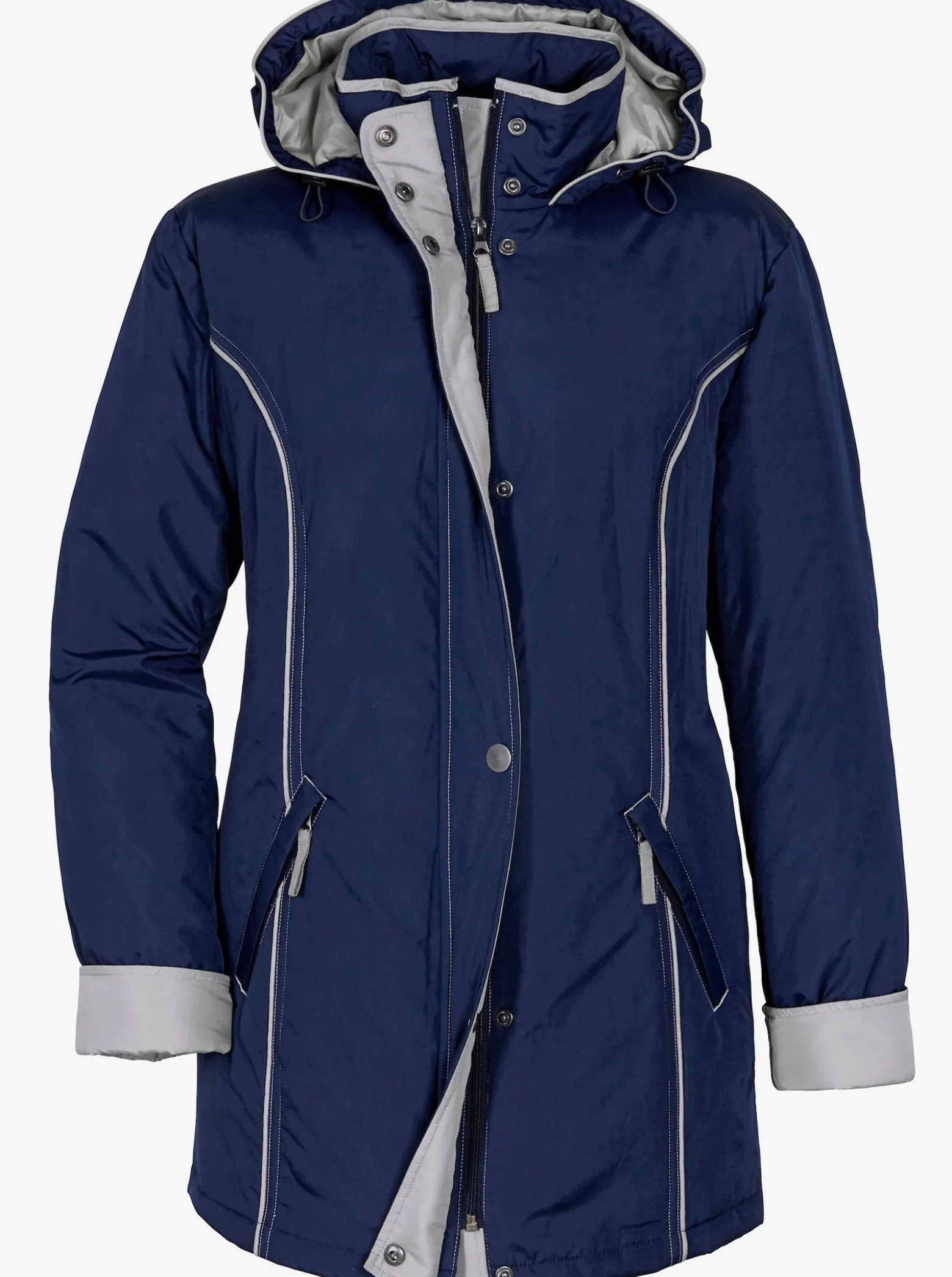 Funktionsjacke mit weitenregulierbarem Saum