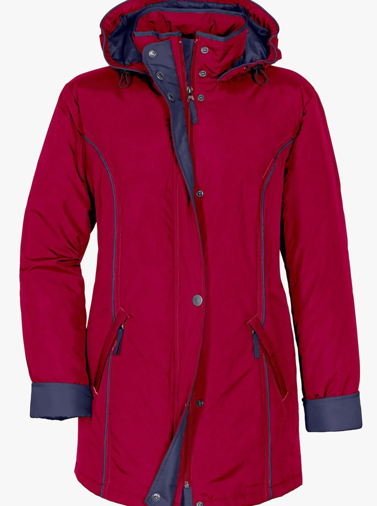 Funktionsjacke mit weitenregulierbarem Saum