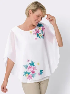 Georgettebluse im 2-in-1-Look