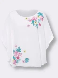 Georgettebluse im 2-in-1-Look