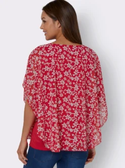Georgettebluse mit Lagen-Look