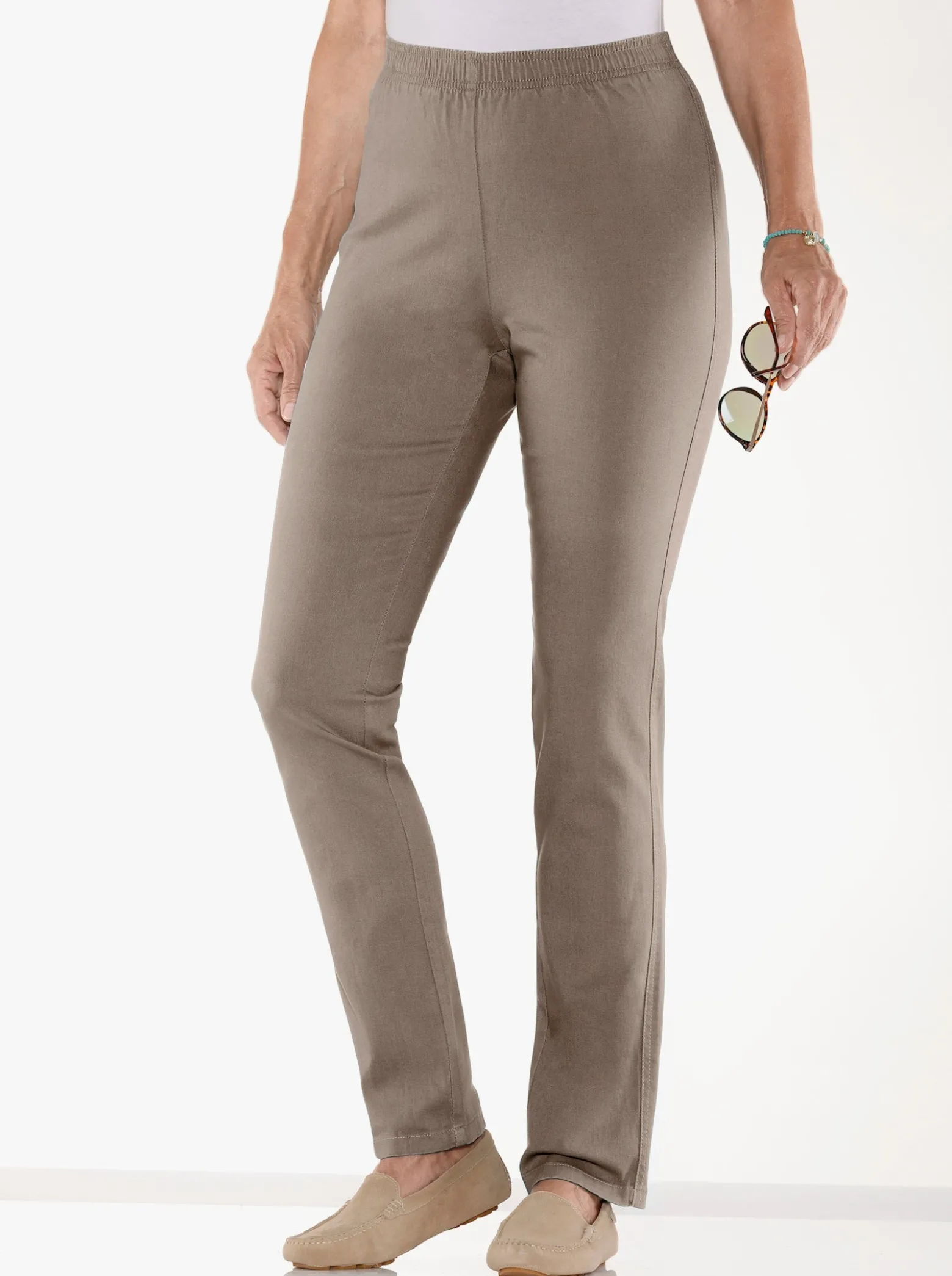 Gerade Jeans in weicher Twill-Qualität