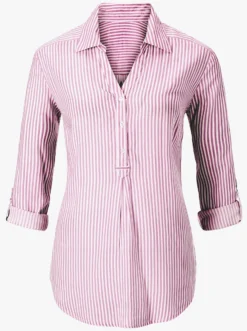 Gestreifte Bluse in Tunikaform