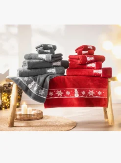 Handtuch mit Weihnachts-Bordüre