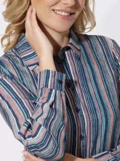 Hemdbluse im Streifenmuster