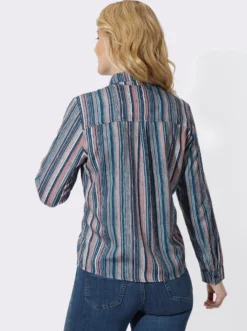 Hemdbluse im Streifenmuster