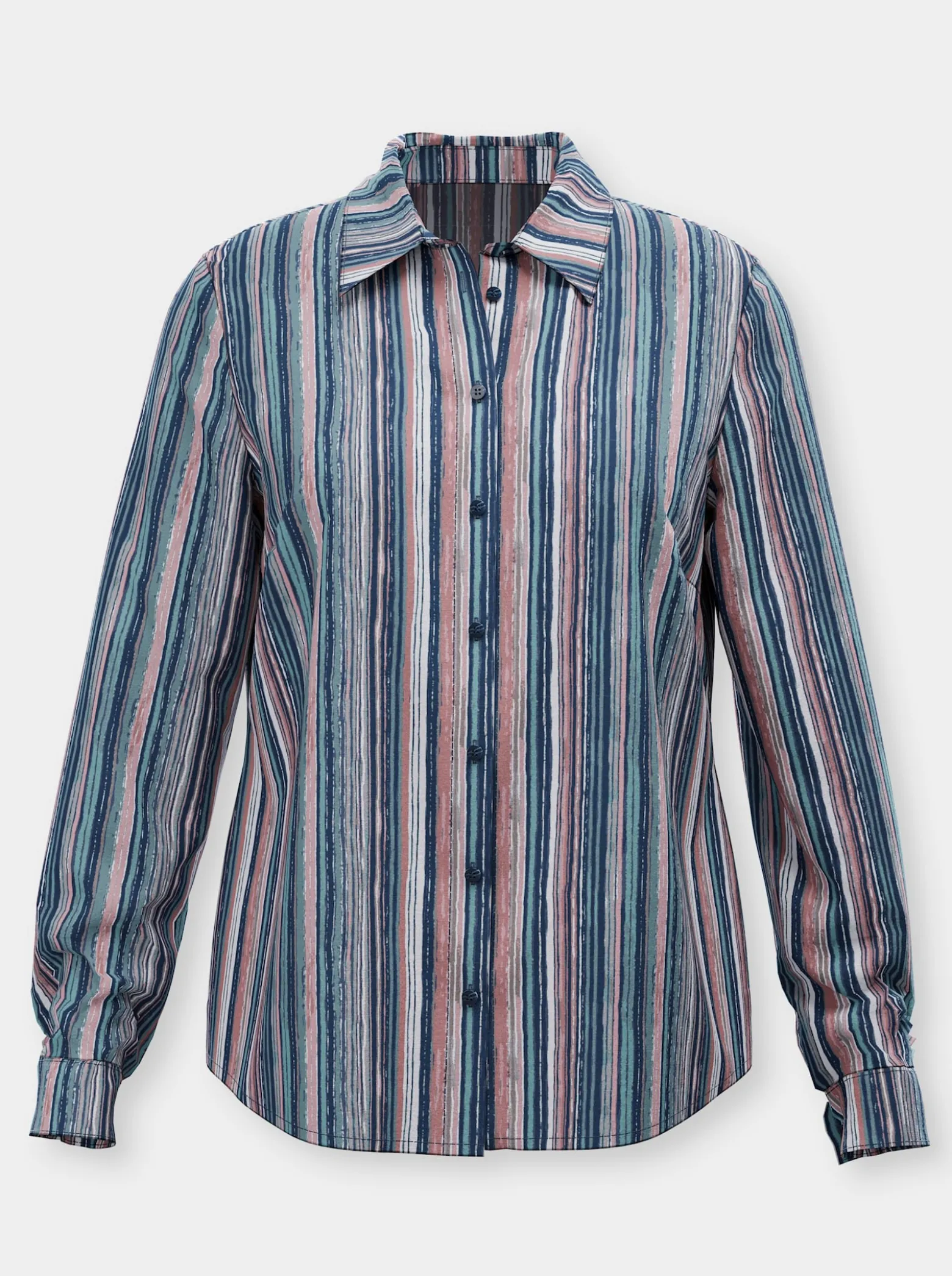 Hemdbluse im Streifenmuster