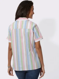 Hemdbluse in Karo-Optik