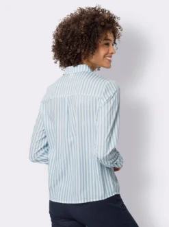 Hemdbluse mit Längsstreifen