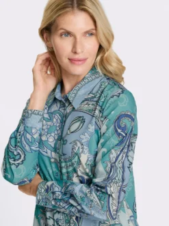 Hemdbluse mit Paisley-Druck