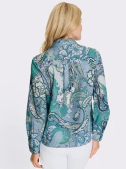Hemdbluse mit Paisley-Druck