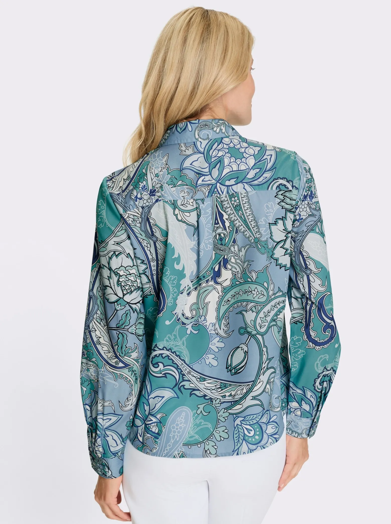 Hemdbluse mit Paisley-Druck