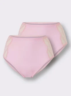 Hüftslip mit Spitzen-Einsatz seitlich