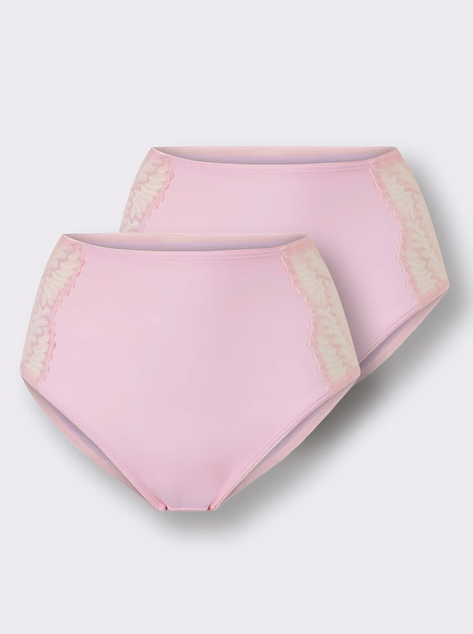 Hüftslip mit Spitzen-Einsatz seitlich