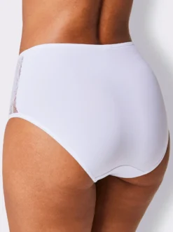 Hüftslip mit Spitzen-Einsatz seitlich