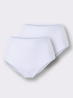 Hüftslip mit Spitzen-Einsatz seitlich