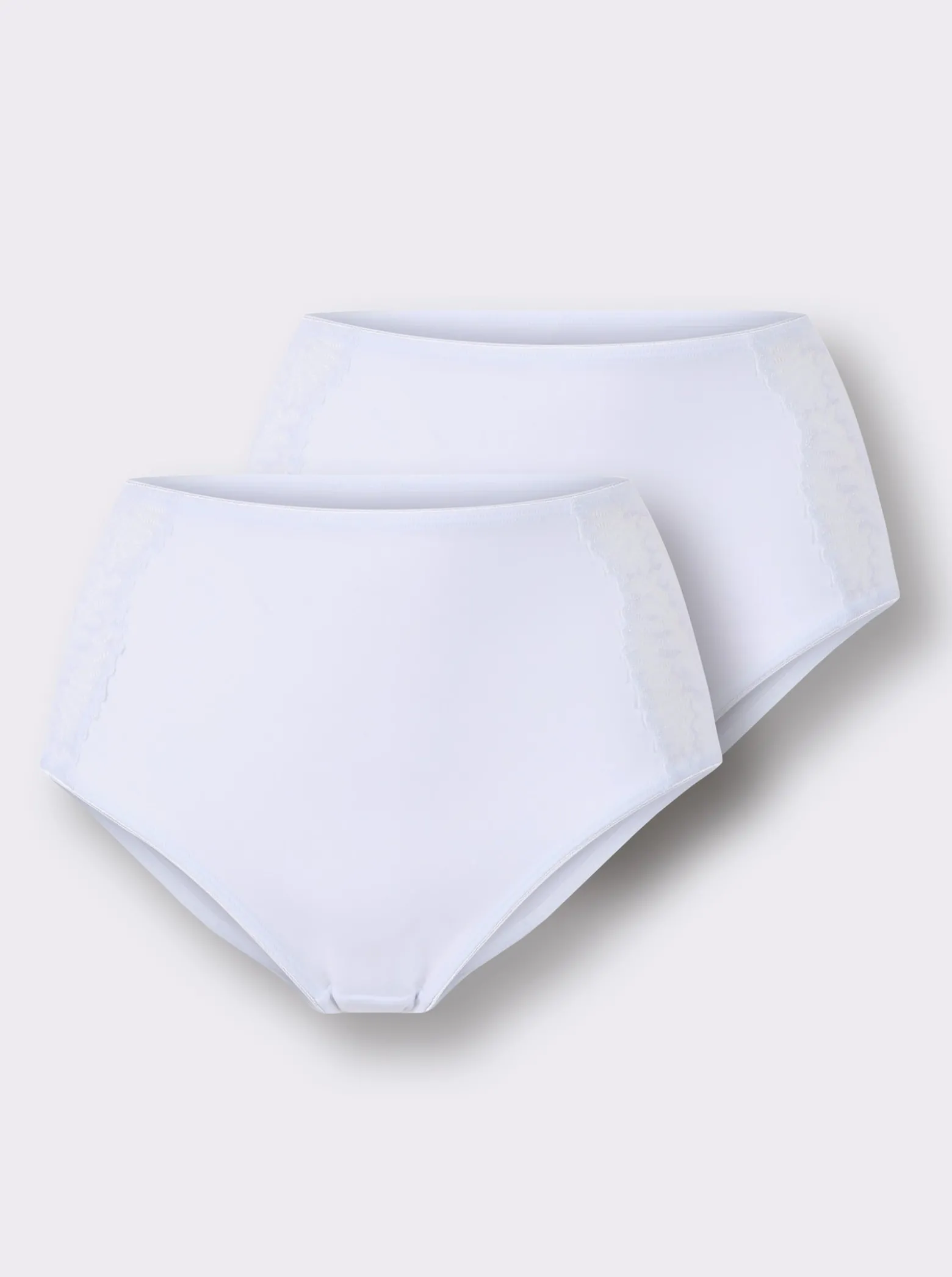 Hüftslip mit Spitzen-Einsatz seitlich