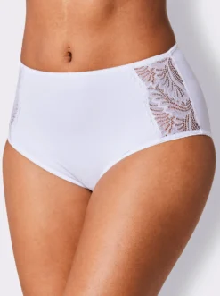Hüftslip mit Spitzen-Einsatz seitlich