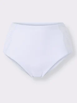 Hüftslip mit Spitzen-Einsatz seitlich