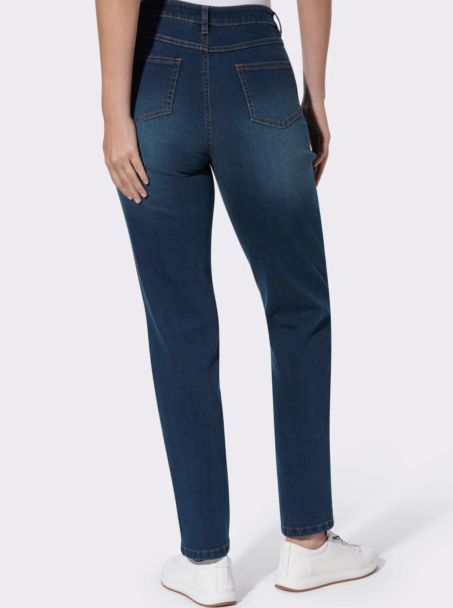 High-waist-Jeans im 4-Pocket-Stil