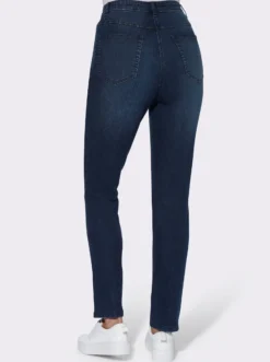 High-waist-Jeans in Karottenform