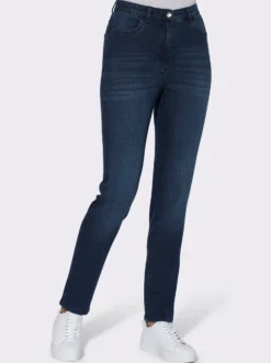High-waist-Jeans in Karottenform