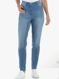 High-waist-Jeans in Karottenform