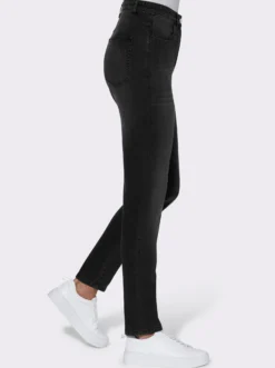High-waist-Jeans in Karottenform