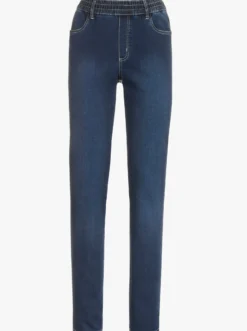 High-waist-Jeans mit hohem Rundum-Dehnbund