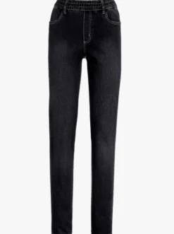 High-waist-Jeans mit hohem Rundum-Dehnbund
