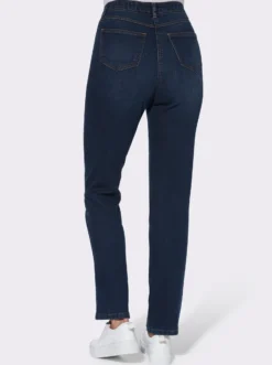 High-waist-Jeans mit innenliegendem Dehnbund