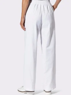 High-waist-Jeans mit weiten Hosenbeinen