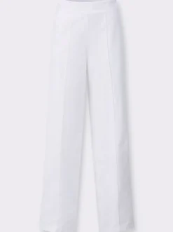 High-waist-Jeans mit weiten Hosenbeinen