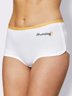 Hipster mit Wochentag-Print