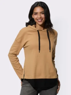 Hoodie in 2-in-1-Optik