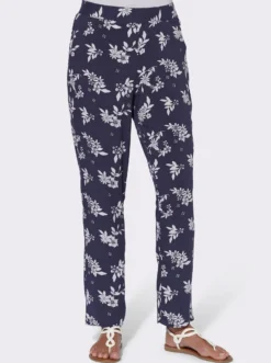 Hose floral bedruckt