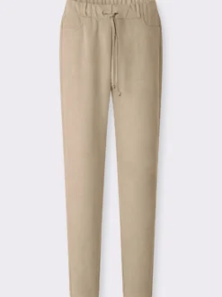 Hose in Velourleder-Optik