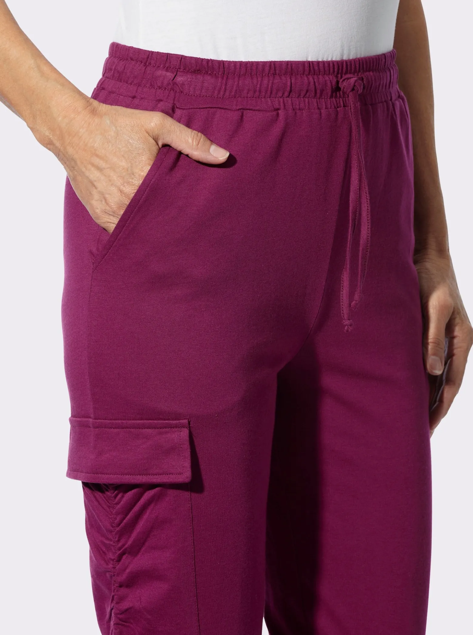 7/8-Hose mit aufgesetzter Pattentasche