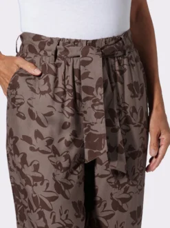 7/8-Hose mit bedrucktem Bindegürtel