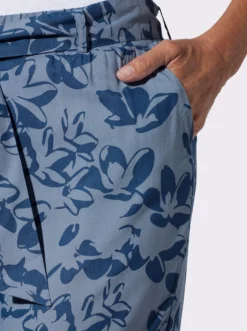 7/8-Hose mit bedrucktem Bindegürtel