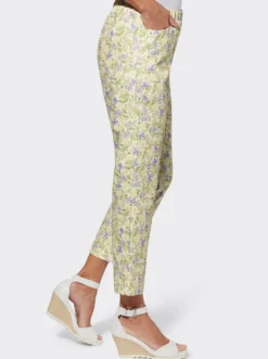 7/8-Hose mit Blumenmuster